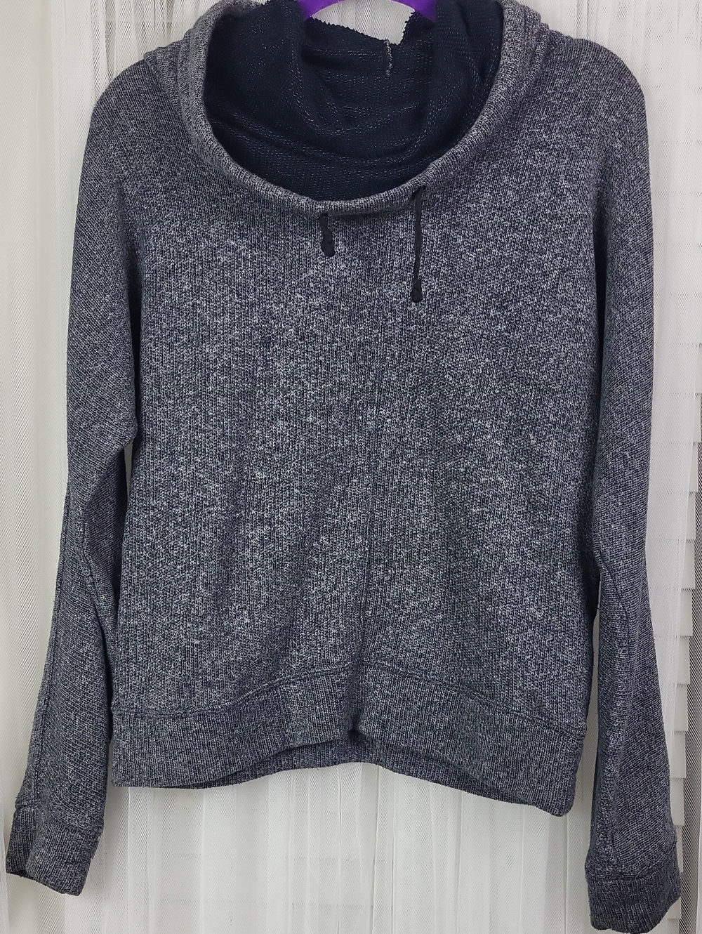 TNA by Aritzia Heather Gray Cowl Neck Pullover Sweater. Size M